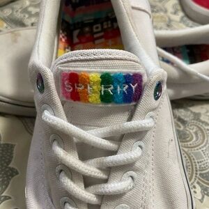 Sperry Unisex Striper CVO Pride Sneaker Size 9.5 Men’s Size 11 Women’s
